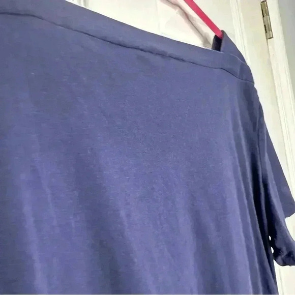 Tommy Hilfiger T-Shirt Square Neck Blue Size Extra Large - Picture 16 of 16